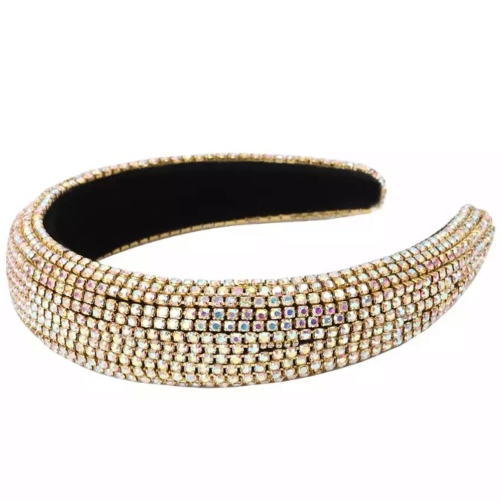 *PRICE DROP* Baroque Gold Tone Rhinestone Padded Headband